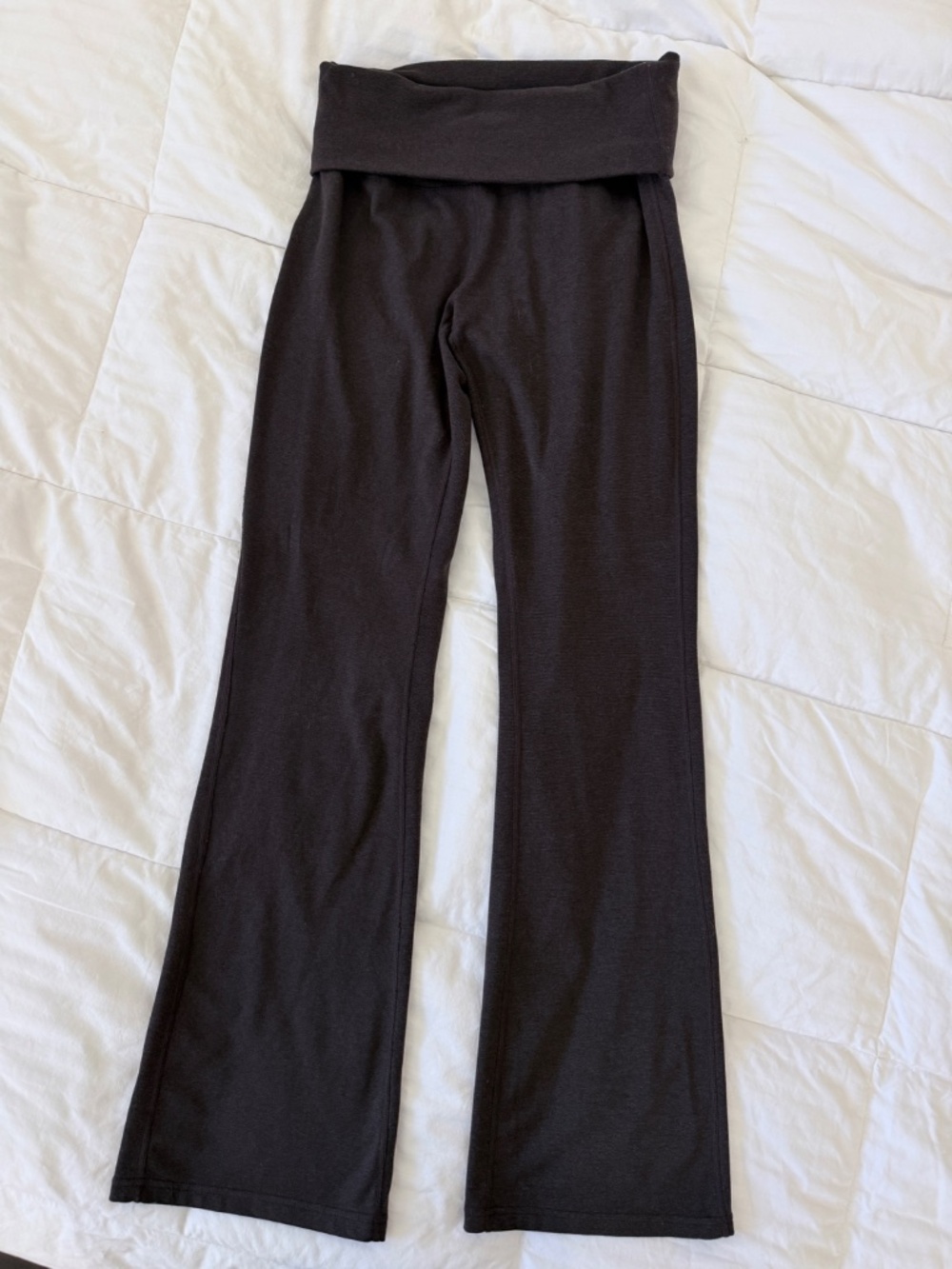 Chrome Riot Brown Foldover Flare Leggings XS